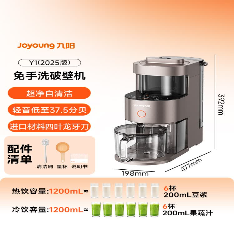 九阳(Joyoung) Y1 (2025 版)破壁机高清大图