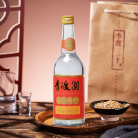 [李渡官方旗舰店]李渡30高粱酒 52度浓特兼香白酒500ml单瓶装 固态法发酵粮食酒 江西光瓶酒