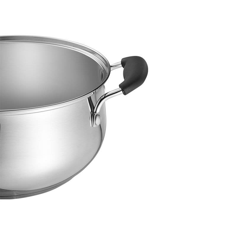 爱仕达(ASD)汤锅304不锈钢锅家用燃气电磁炉通用20CM加厚煮锅韩国泡面锅小拉面锅宝宝辅食锅炖锅 TS20B1WG图片