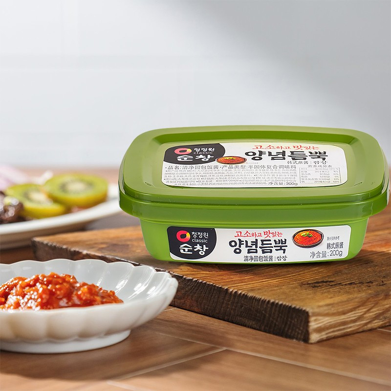 清净园包饭酱韩式蒜蓉辣酱蘸酱韩国进口多用途料理酱烤肉蘸料调味酱料 包饭酱200g