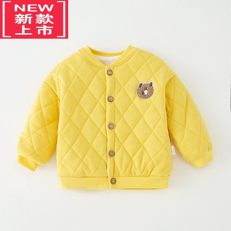 可莉允宝宝棉袄冬季新品儿童短款棉服男童加厚保暖上衣婴儿棉衣夹棉外套