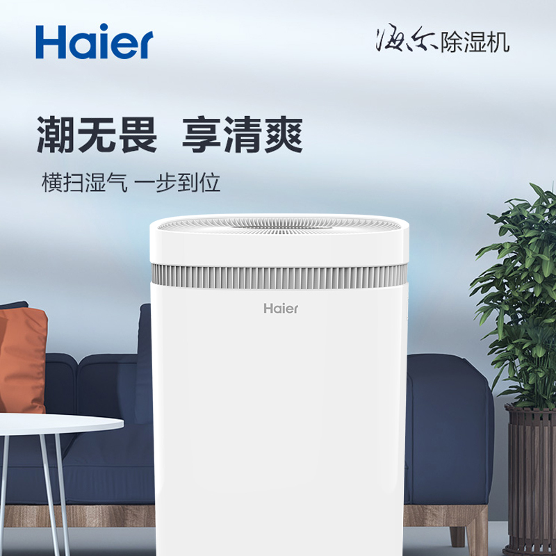 海尔(Haier)除湿机 CF25-N800 日除湿25升干衣净化家用静音抽湿机吸湿器除湿器空气干燥机51-60㎡