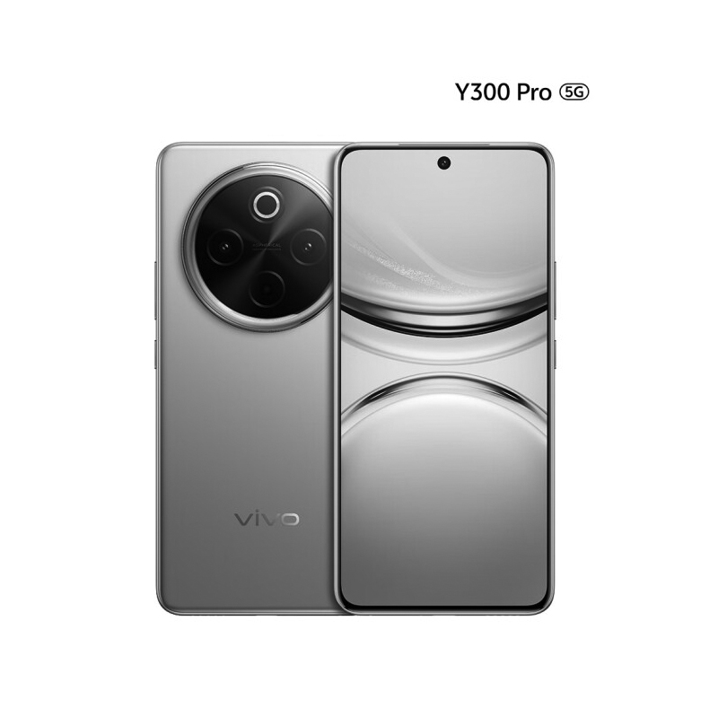 vivo Y300 Pro 钛色 12GB+256GB 骁龙6 5G芯 6500mAh电池 80W充电 5000万高清影像 5G手机
