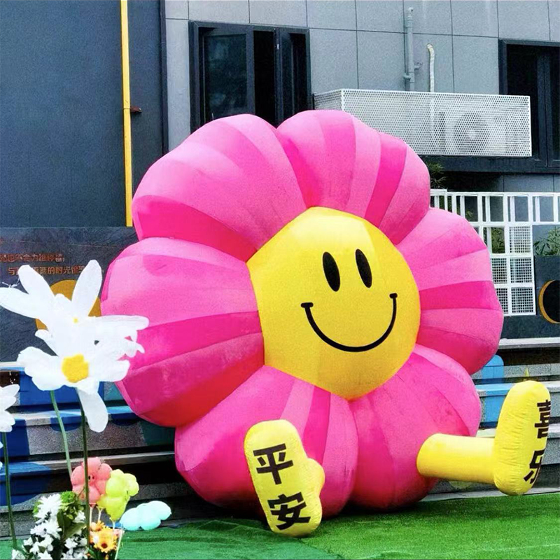 充气花朵气模商场樱花露营景区摆件高清大图
