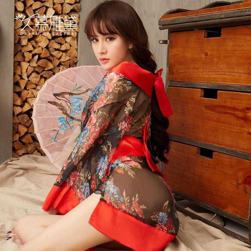 性感情趣内衣服血滴子女仆制服小胸夜火透视sm骚用品激情套装和服