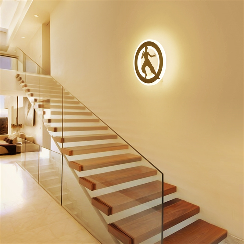 创意墙壁灯亚克力古达床头灯楼梯间过道灯现代简约儿童房男女孩走廊灯