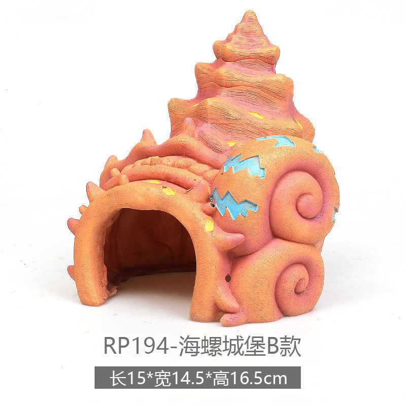 鱼缸造景装饰海绵宝宝公仔水族箱卡通树脂小摆件鱼虾躲避屋