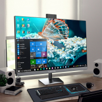 玮普纳 23.8英寸一体机电脑 十一代N5095/8G内存/256G固态 内置蓝牙 5G双频WIFI 升降摄像头 双麦克风 黑色家用网课学习 商务办公 休闲游戏组装台式电脑整机
