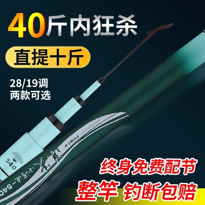 浪尖钓鱼竿19调鲤鱼手竿超硬鱼竿28调钓鱼竿手竿台钓大物鱼竿手竿 实惠款28调（4h）浪尖3.6米