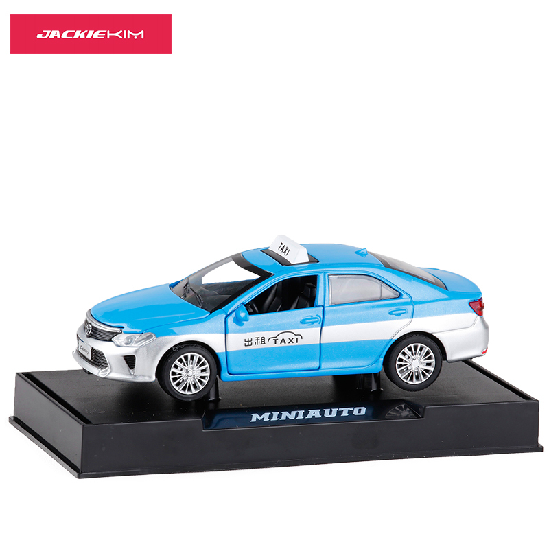 132凯美瑞出租车taxi的士合金车模语音播报金属开回力玩具车红色