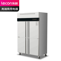 乐创 (lecon)商用四门冰柜 立式大容量厨房酒店双温保鲜柜 双温 LC-J-BG401
