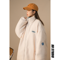 羊羔毛棉服女潮ins设计感小众棉衣2022年新款韩版宽松两面穿棉袄