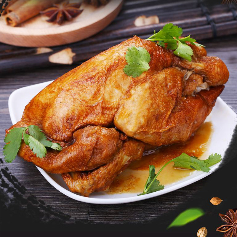 [店长力荐]正宗德州沈氏扒鸡1只装 500g/只 五香脱骨扒鸡 熟食卤味休闲食品 整鸡烧鸡鸡肉 酥香脱骨 肉嫩鲜美星优选