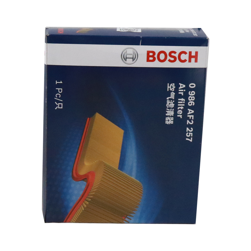 国产博世(BOSCH)空气滤清器0986AF2257现代索纳塔2.0/2.5、2.7 名驭1.8/2.0/起亚远舰