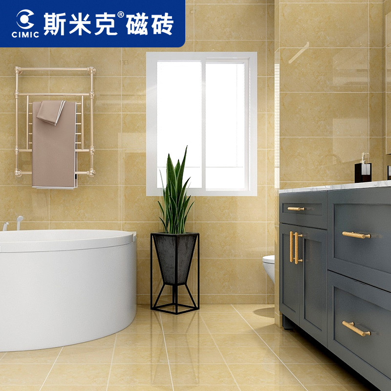 斯米克瓷砖卫生间墙砖300x600厨房厕所简约现代瓷片大航海金 清仓