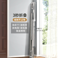不锈钢落地晾衣架卧室内伸缩阳台晒被子神器家用凉衣杆折叠晒衣架