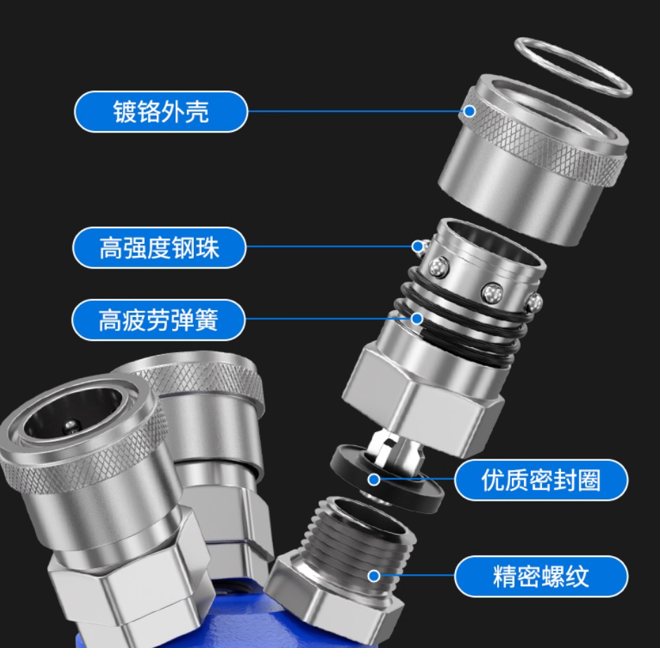 安创者 气管自锁三通 螺纹Ø15高清大图