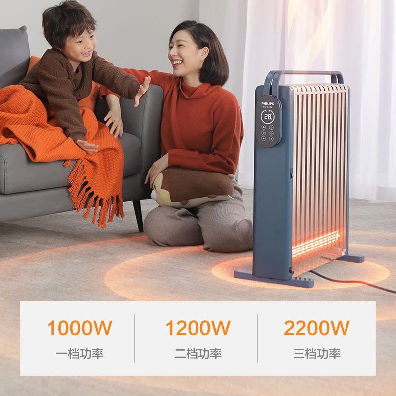 飞利浦电热油汀取暖器家用油丁小型卧室暖气烤火炉电暖器气油酊电暖气片烘衣大面积图片