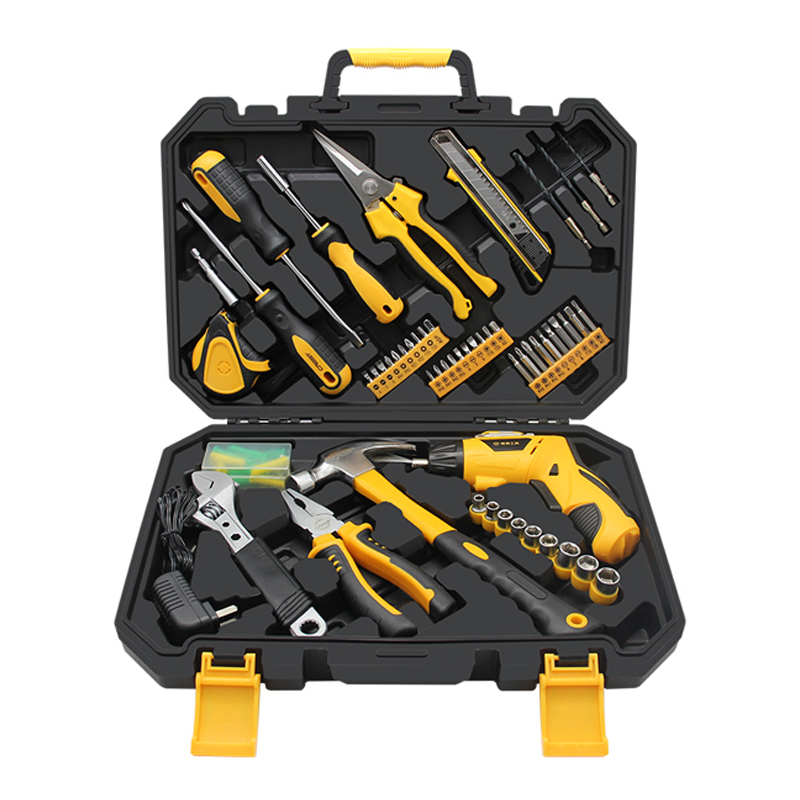 瑞德家居电动工具套装电钻螺丝刀维修多功能电工木工机修维修工具套装