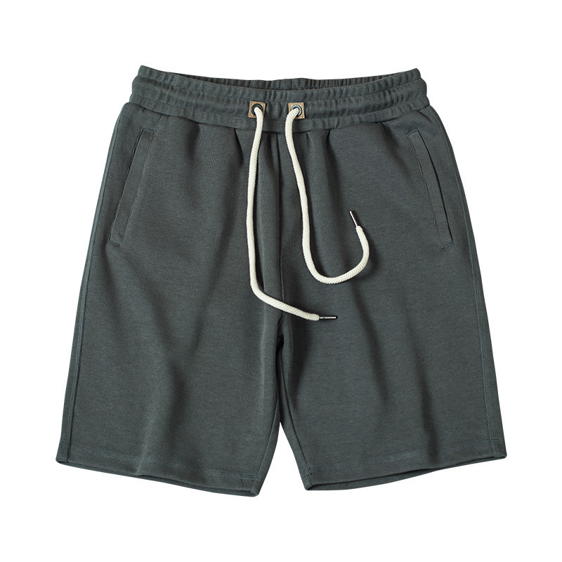 苏宁极物联名重磅针织五分裤男日系夏季休闲短裤运动卫裤男士工装裤子