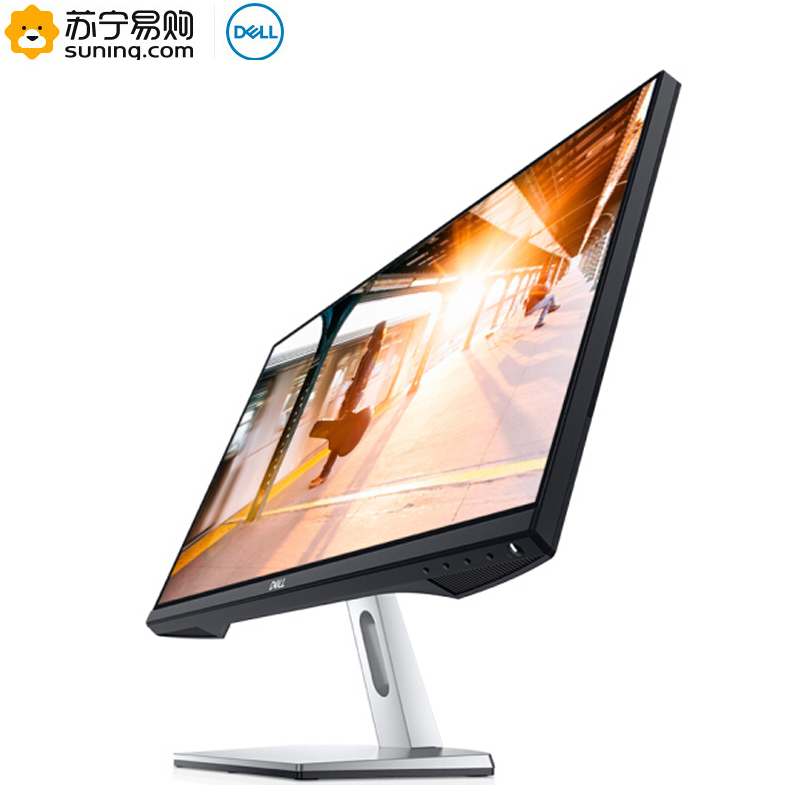 戴尔dell23英寸ips广色域旋转升降低蓝光三面微边框个人商务电脑显示