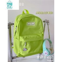 BANGDOU高颜值书包女 日系ins学院风双肩包纯色大学生简约百搭背包
