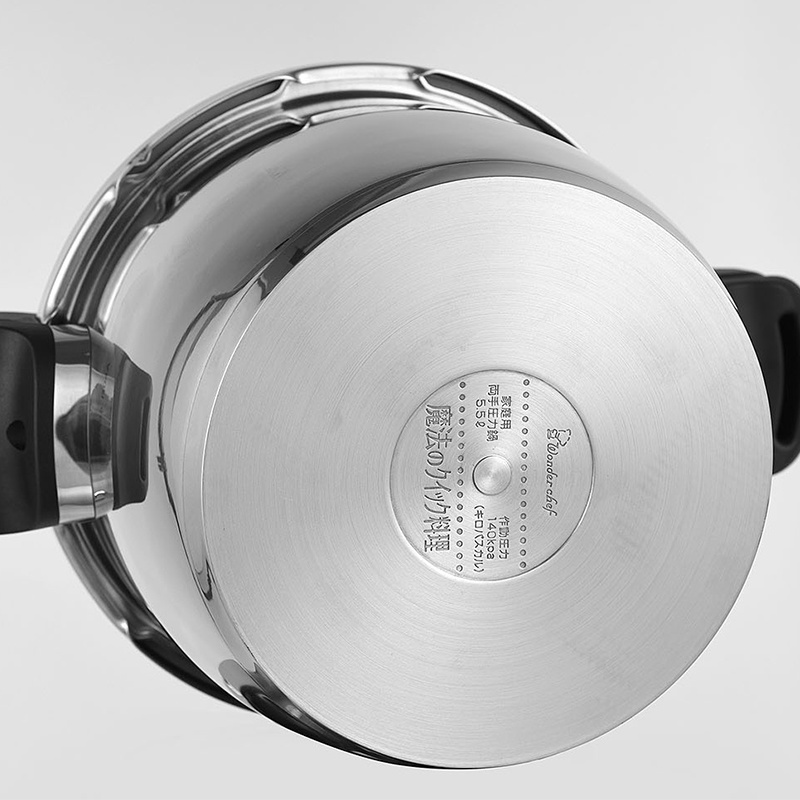 日本正品电磁炉燃气通用304不锈钢压力锅不粘锅超大高压锅超省时37升