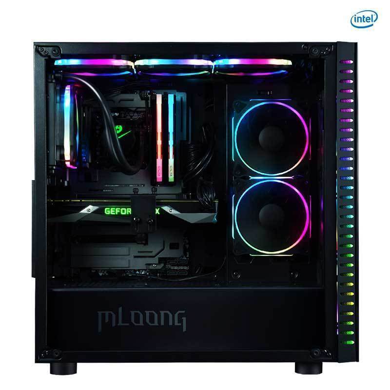 名龙堂(MLOONG)台式吃鸡游戏电脑主机DIY组装机( i7 8700K 8G RTX2070 240GB 水冷)
