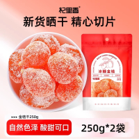 [2袋]冰糖金桔干金橘干250g天山雪桔饼蜜饯饼金桔子干果干零食官方旗舰店
