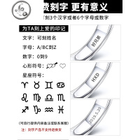 925银戒指男士镀白金开口情侣戒指纯霸气潮男仿真钻戒单身个性女 JiMi