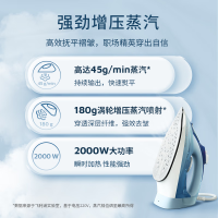 飞利浦(PHILIPS)增压蒸汽 电熨斗 熨烫刷挂烫机家用便携式手持蒸汽熨斗DST5030/20