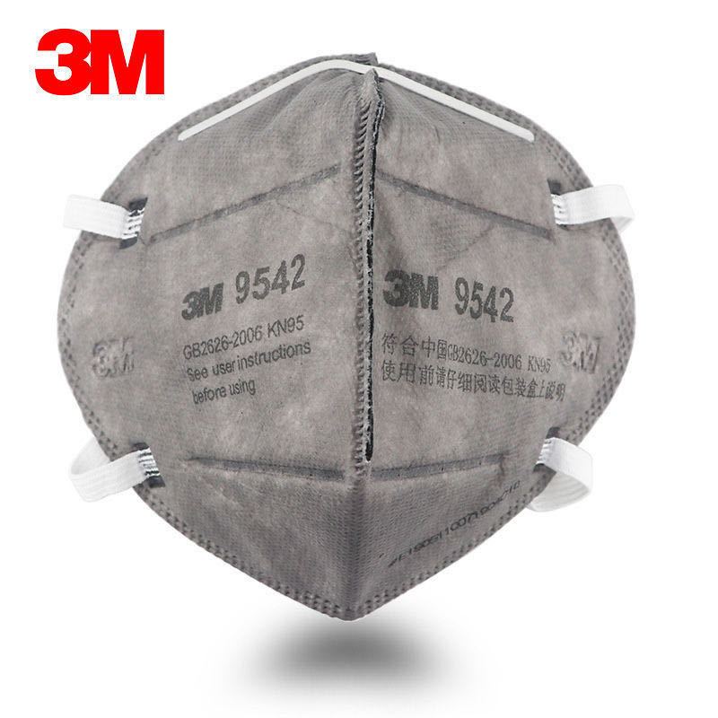 3M 9542口罩头带折叠式KN95防颗粒物粉尘有机蒸气防护口罩25个(1盒)