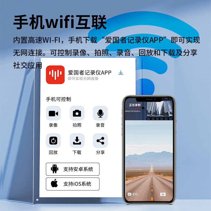 爱国者(AIGO) DSJ-R2pro 128G 执法记录仪 黑色 单位:台高清大图