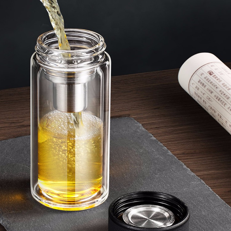 万象玻璃杯双层无铅茶杯