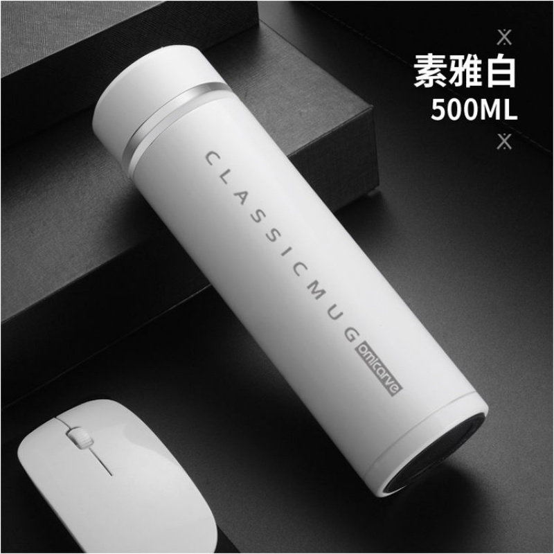 欧米刻保温杯男士女高档316不锈钢便携水杯商务定制刻字泡茶杯子
