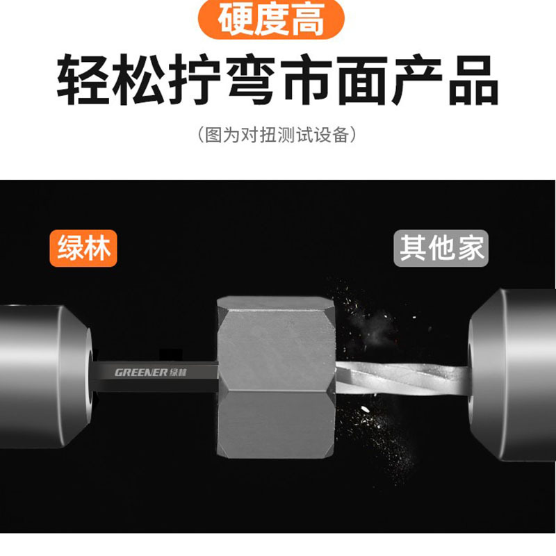 绿林内六角扳手套装[11件套内六角]平头/球头双功能加长款+增力棒