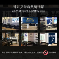 珠江艾茉森电钢琴88键重锤专业家用初学考级数码智能电子钢琴V03