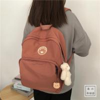 派尼美特韩国ins可爱卡通小熊古着感双肩包 日系原宿少女书包chic软妹背包