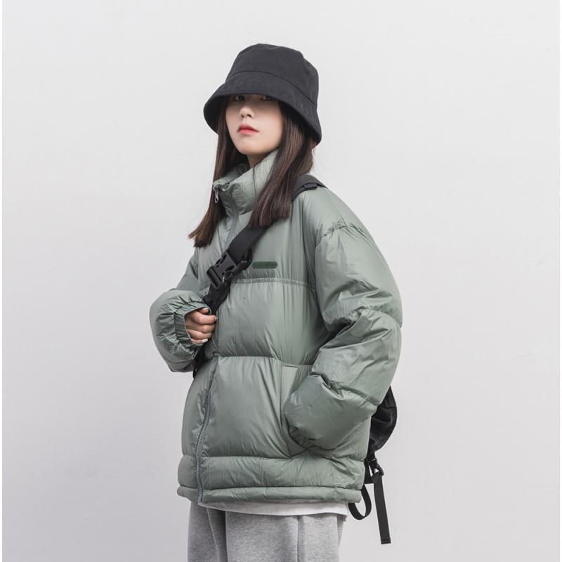 拉夏贝尔旗下LA CHAPELLE HOMME棉服女2021秋冬外套小个子宽松百搭情侣款面包服短款棉衣