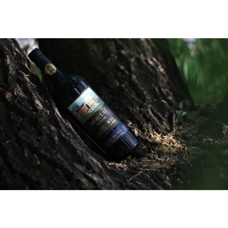 茅台moutai经典黑圆桶精品新款赤霞珠干红葡萄酒13度750ml6整箱装