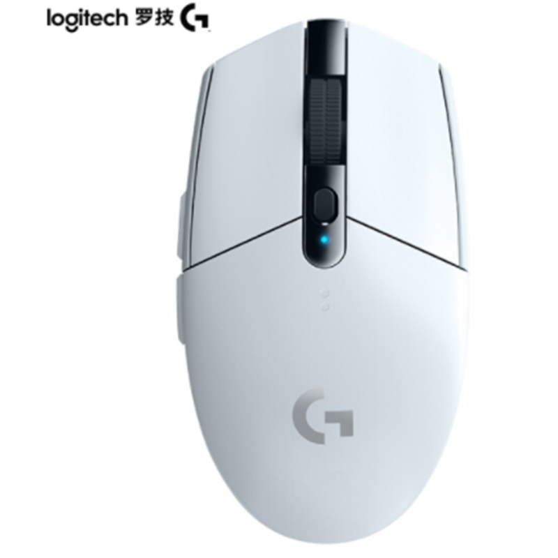 罗技(G)G304 LIGHTSPEED 无线连接 游戏鼠标 轻质便携 绝地求生 鼠标宏 白色