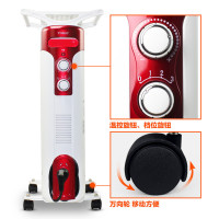 格力（GREE）电油汀NDYT-21家用电暖器 取暖器 电暖气 防烫防爆 军工防漏 过热保护 配烘衣架 加湿盒 倾倒断电