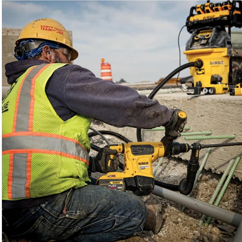 得伟60V锂电无刷五坑40mm电锤单机纸盒装DCH481N-A9个高清大图