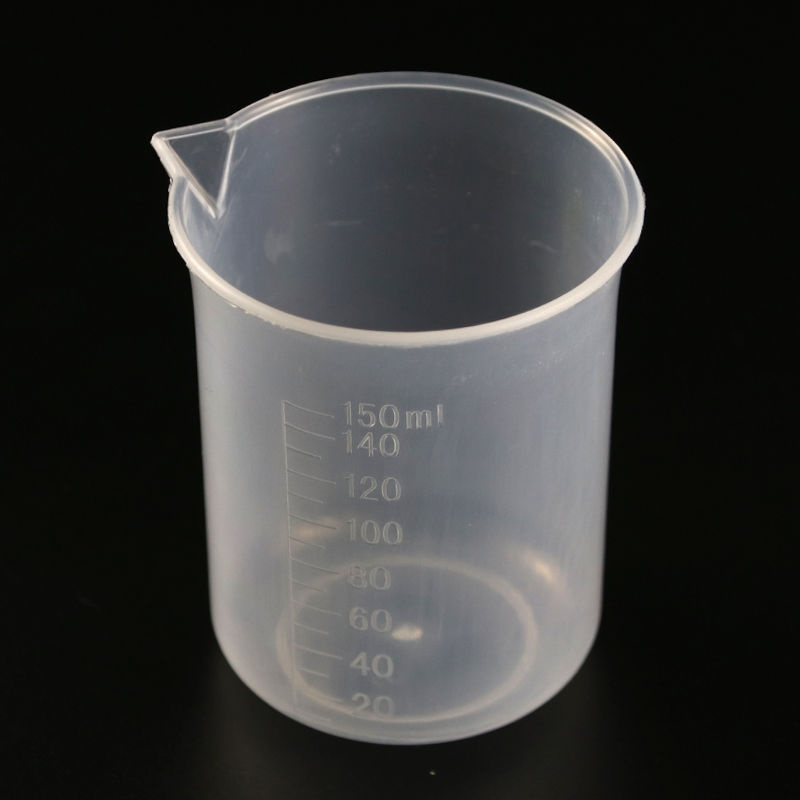 1个 塑料烧杯150ml毫升带刻度加厚pp量杯家用厨房奶茶店烘焙工具量筒