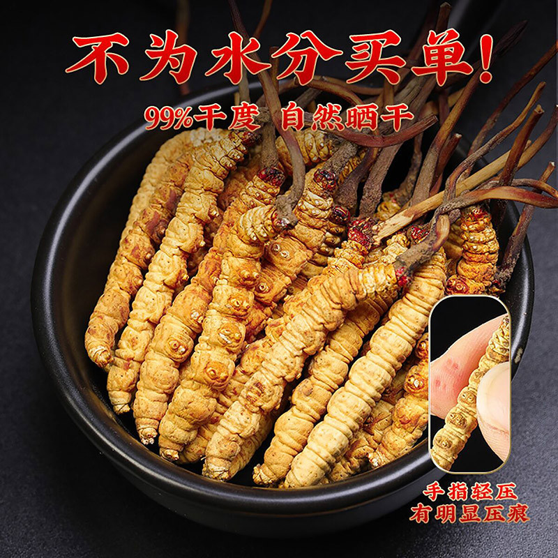 怀慈堂冬虫夏草正品干货虫草礼盒头期无断草送礼滋补养生佳品4根/克 1克装2015