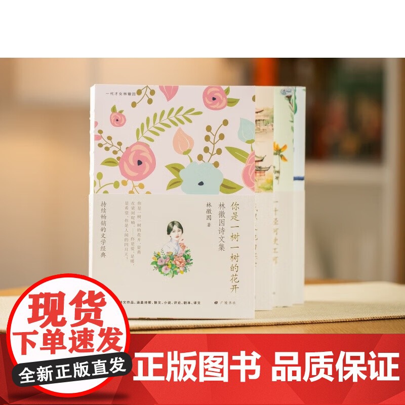 [央视网]林徽因集全4册 你是一树一树的花开一叶轻舸驶江河林徽因传灵魂伴侣梁思成与林徽因我以天地为栋宇林徽因谈建筑与设计高清大图