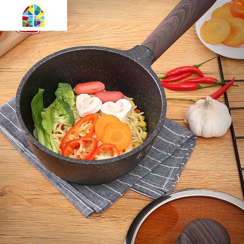 奶锅不粘锅煎锅家用小煎蛋锅学生锅厨具锅多功能早餐锅fenghou麦饭石