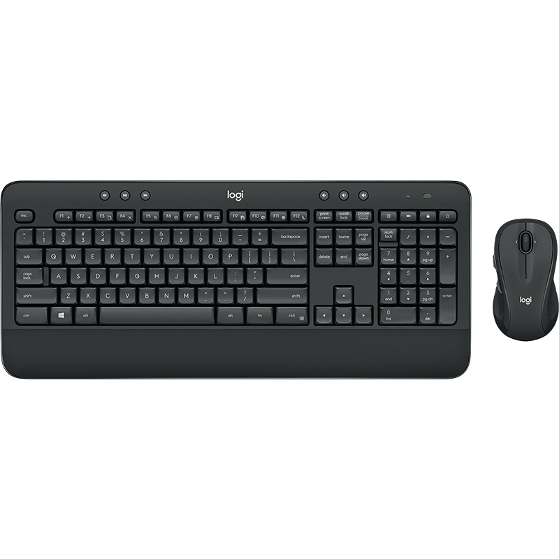 罗技(Logitech) MK545无线键鼠套装 防泼溅 黑色