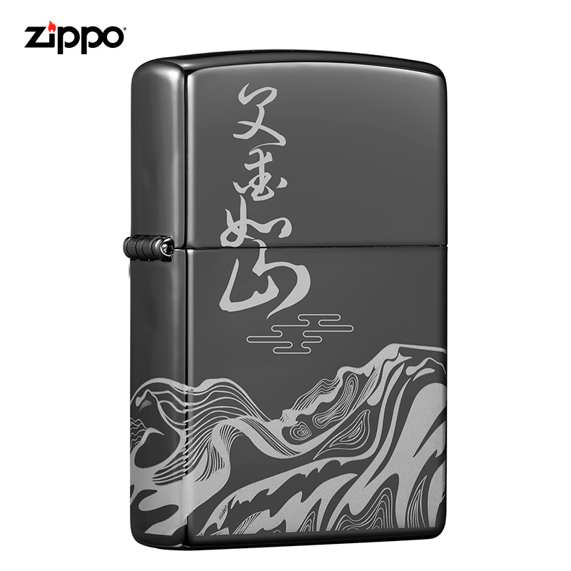 Zippo打火机美国进口防风打火机之宝煤油火机芝宝送长辈礼物父爱如山150-C-000127