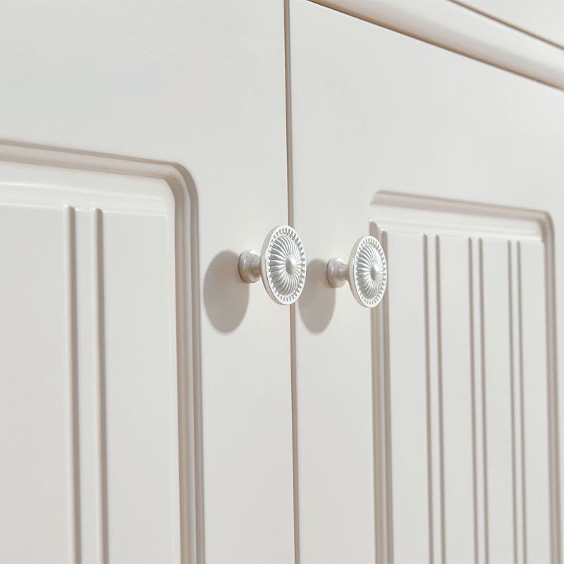 全友家居 韩式田园书房家具套装 二门三门书柜桌椅组合书柜图片